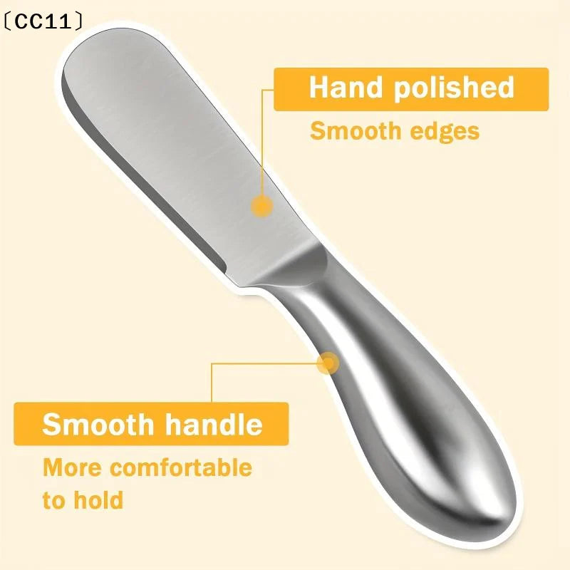 Stainless Steel Butter Cutter Cheese Jam Spreaders Cream Utensil Qme
