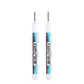 0.7/1.0/2.5mm White Paint Marker Pen Deep Hole Markers Pen Set Waterproof Permanent Oily Pens for Rock Wood Glass Tiles Qme 0.7mm White-2pcs