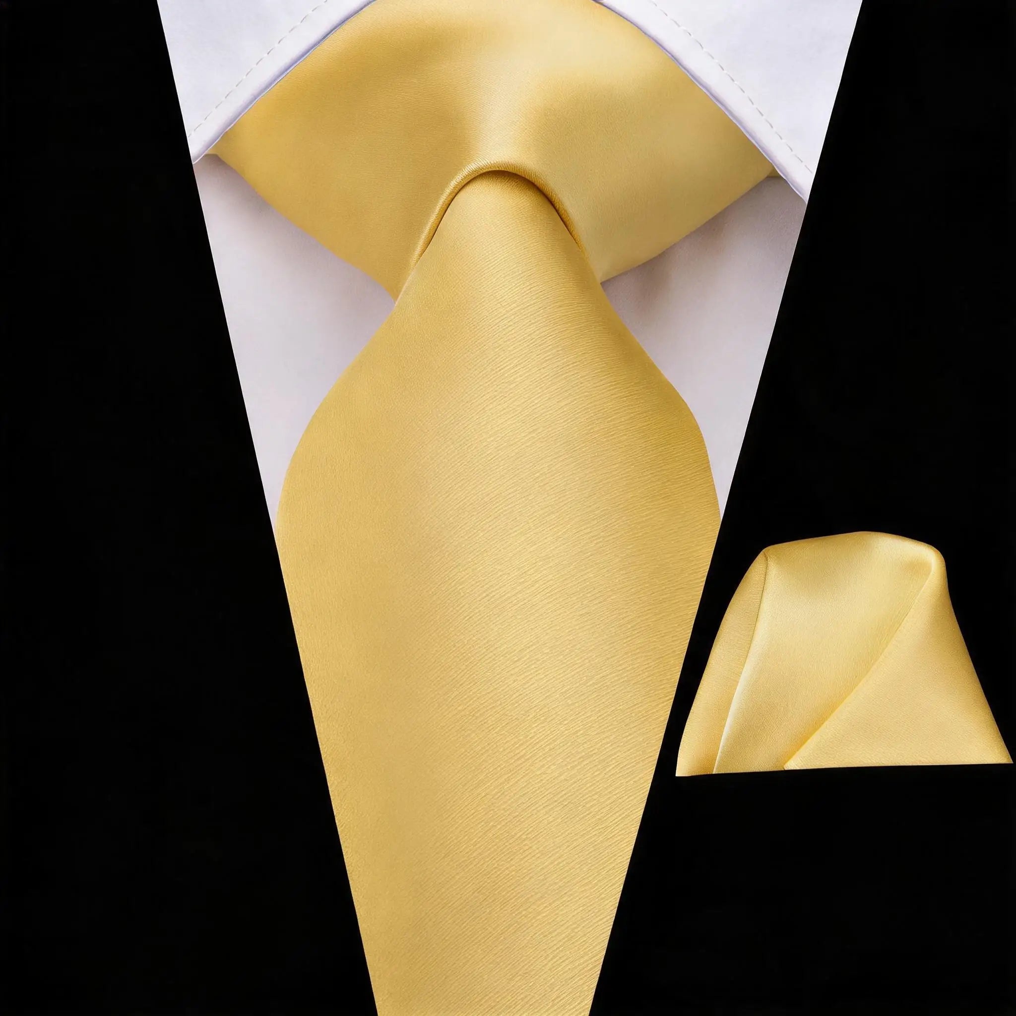 Men Solid Necktie Matching Pocket Square Two Pink Yellow Purple Green Qme DPTH-LDSN3264