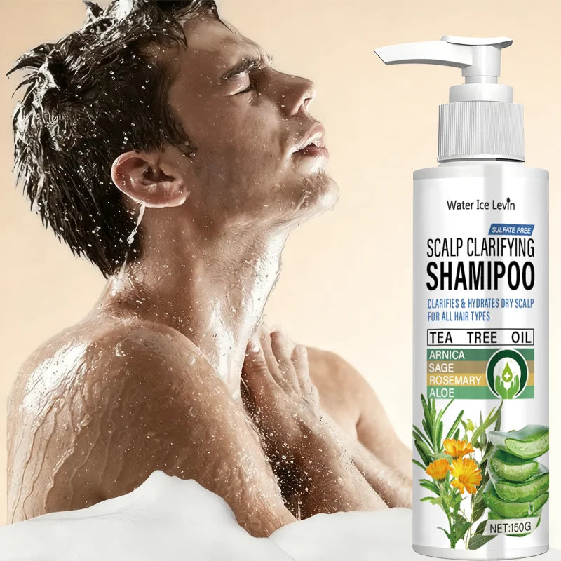 Sulfate Free Scalp Clarifying Shampoo with Tea Tree & Arnica - Cleanses & Hydrates Dry Scalp for All Hair Types Qme