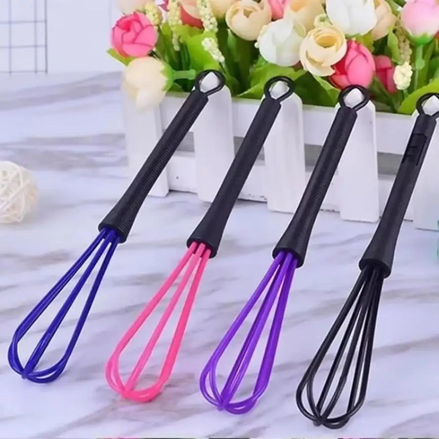 Manual Egg Beater Plastic Whisk Mixer Handheld Mixing Tool Baking Qme