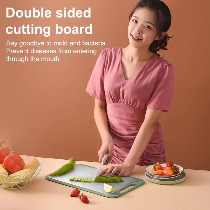 Double-sided Multifunctional Cutting Board Vegetables Meat Chopping Qme