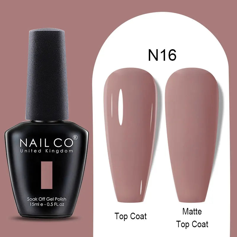 NAILCO Winter Red Gel Nail Polish Semi Permanent Soak Off Varnishes
