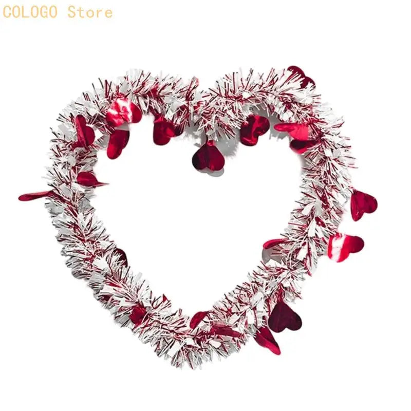 Multipurpose Valentine Door Hanger Wreath Event Home Beautification Qme White love heart CN