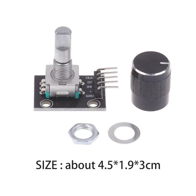 KY-040 360 Degree Rotary Encoder Module With Push Button 20 Pulse 5VBrick Sensor Modules For Or DIY Electronics. Qme 1Set