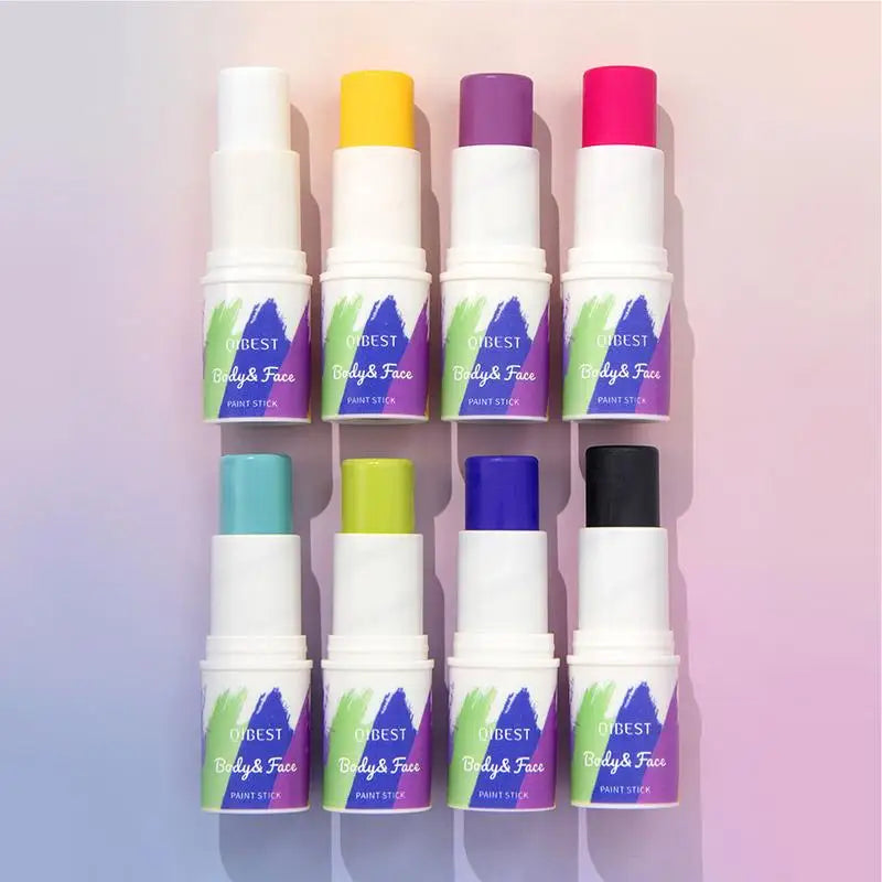 8 Colors Face Body Paint Stick Long-lasting Waterproof Sweat-proof Qme