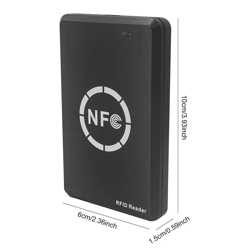 Smart Access Control Card Copier 13.56MHz/125KHz/250KHz RFID Reader Writer Free Software NFC Tag Replicator RFID 125KHZ Reader Qme
