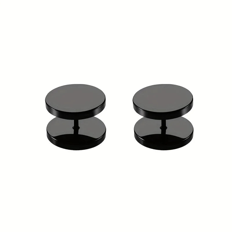 2/6Pcs simple screw buckle - anti-light button, seam-free removable design, suitable for cardigan sweaters, knitted sweaters fix Qme 2pcs Black