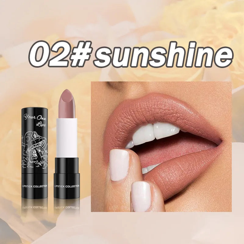Matte Lipstick Vibrant Colors Waterproof Sweat Resistant Non Stick Qme 02 sunshine