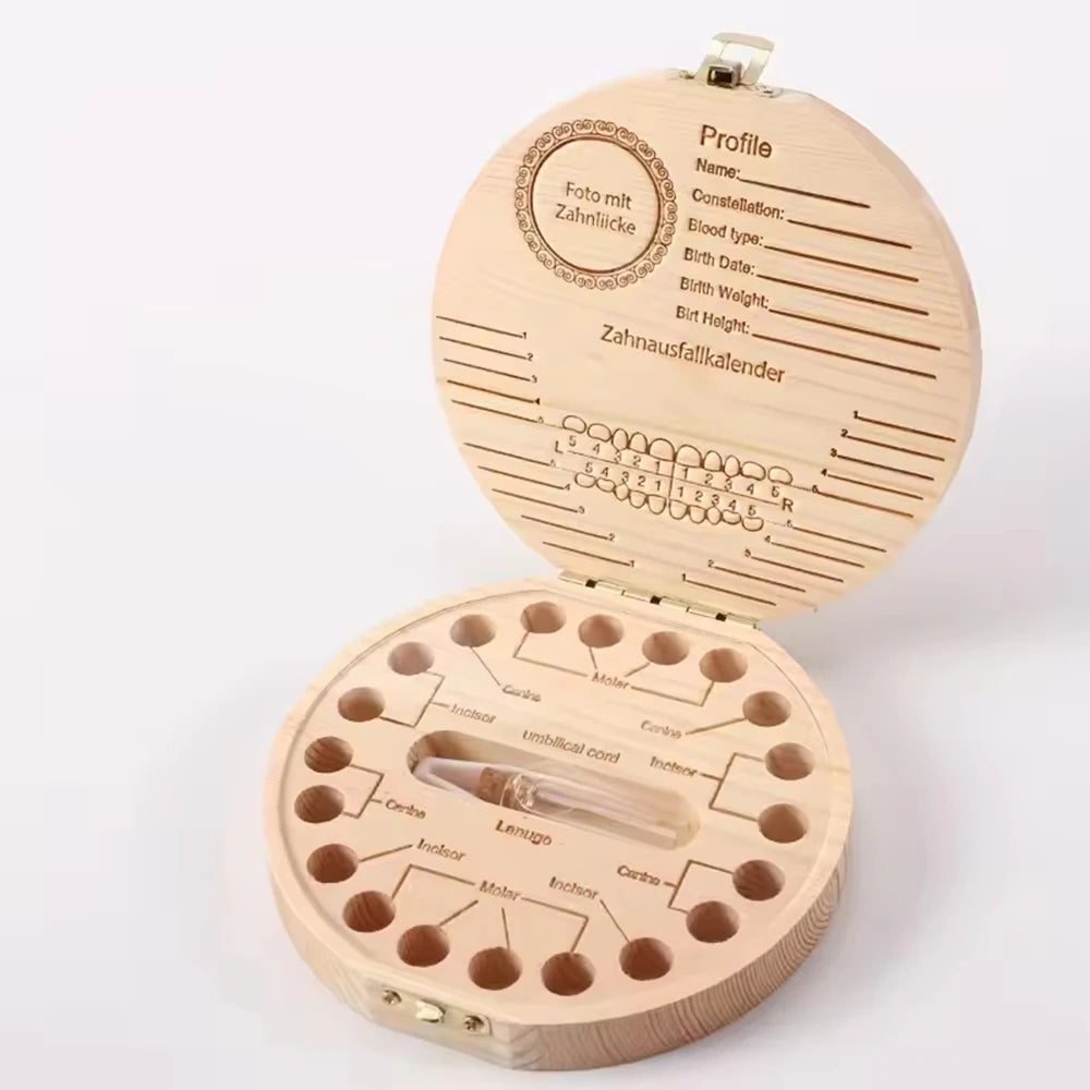 1PC Children's Milk Tooth Box - Baby Collection Box For Preserving Milk Teeth And Storing Teeth As A Memento Qme