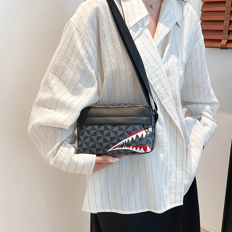 Casual Fashion Crossbody Large Capacity Small Square Bag Creative Qme