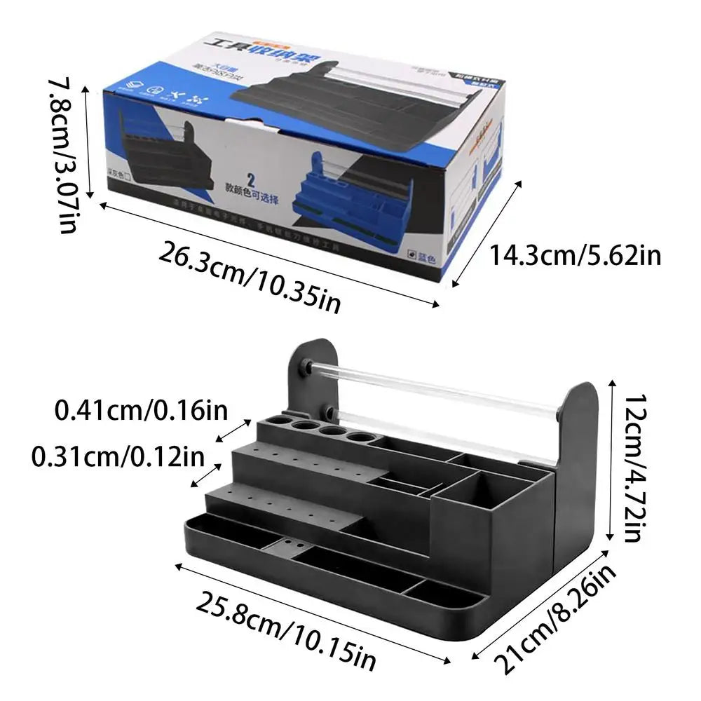 Screwdriver Organizer Space-saving Heavy-duty Desktop Storage Qme China Mainland Black