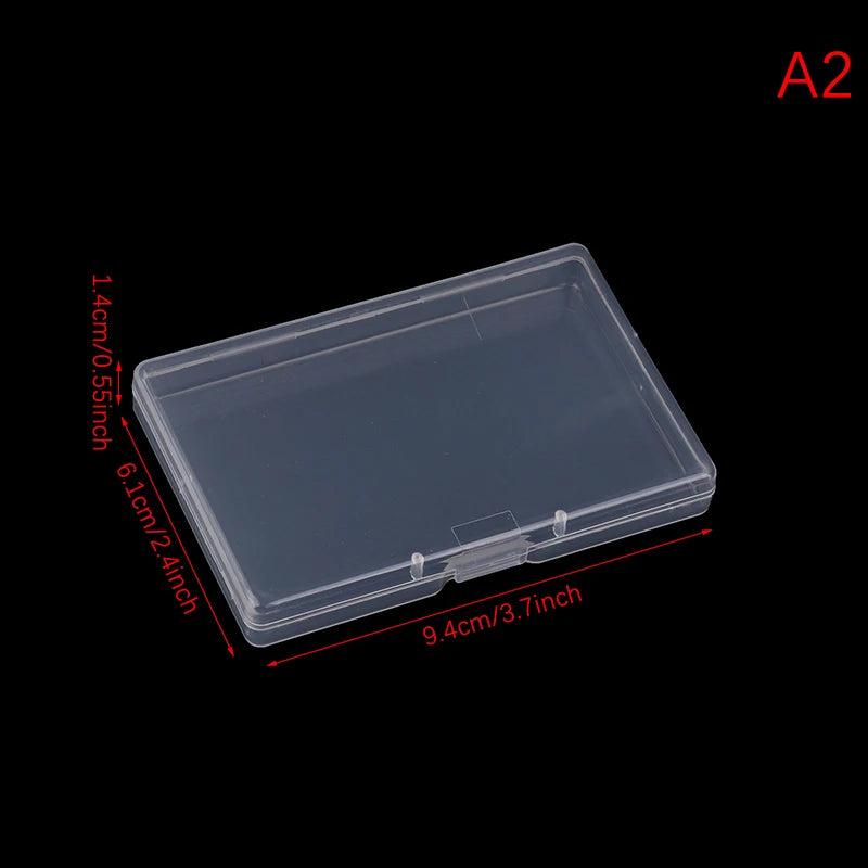 Transparent Rectangular Plastic Box Translucent Durable Dustproof Qme A2