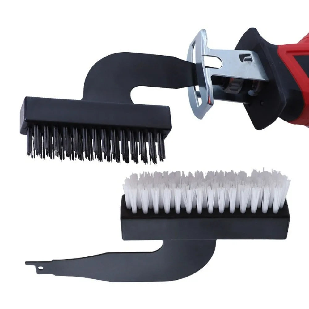Electric Wire Cleaning Drill Brush Derusting Polishing Tools Horse Knife Saw Reciprocating Saw Brush Head Clean Tool Accessories Qme
