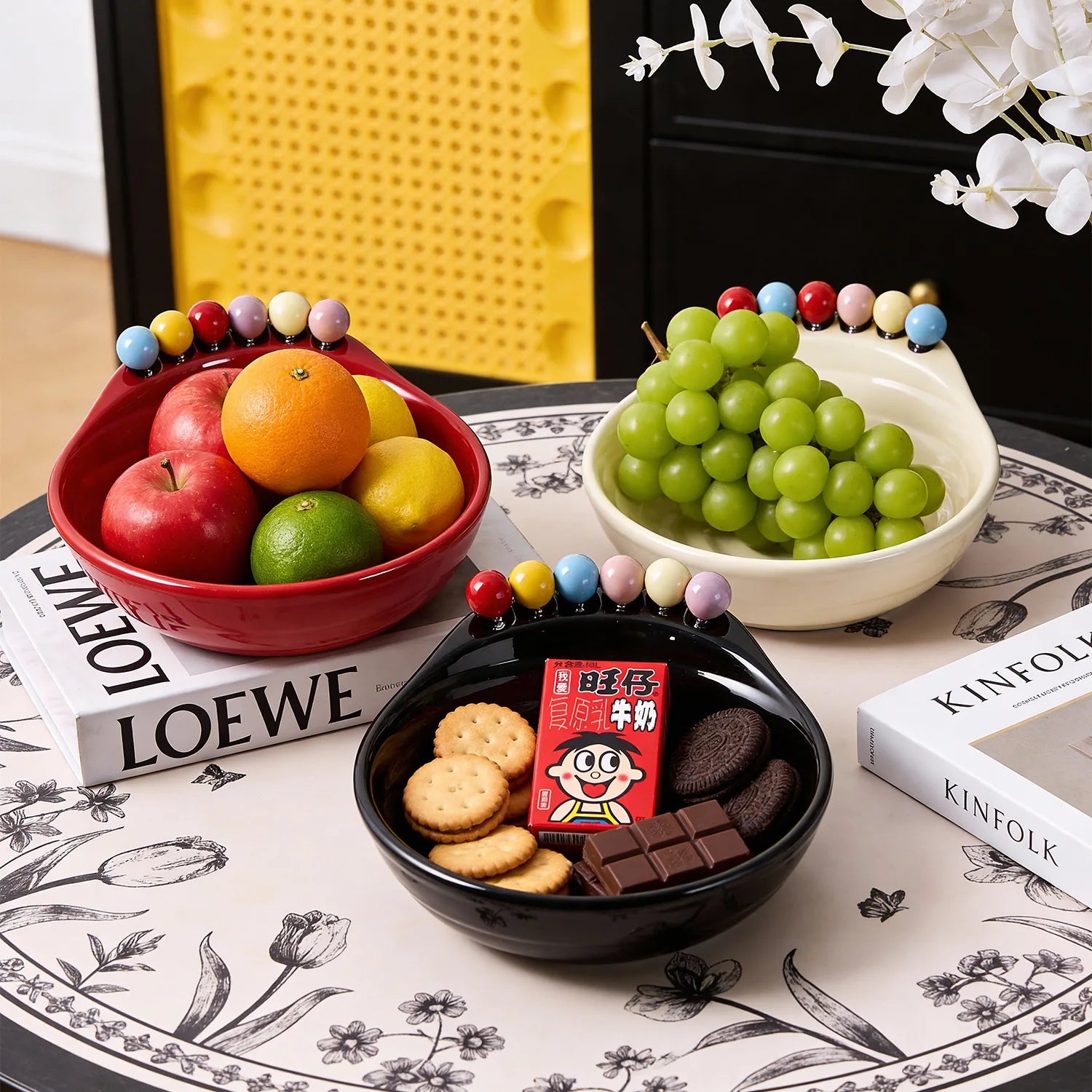 Creative Simple Fruit Plate Household Snack Candy Dried Tray Living Qme