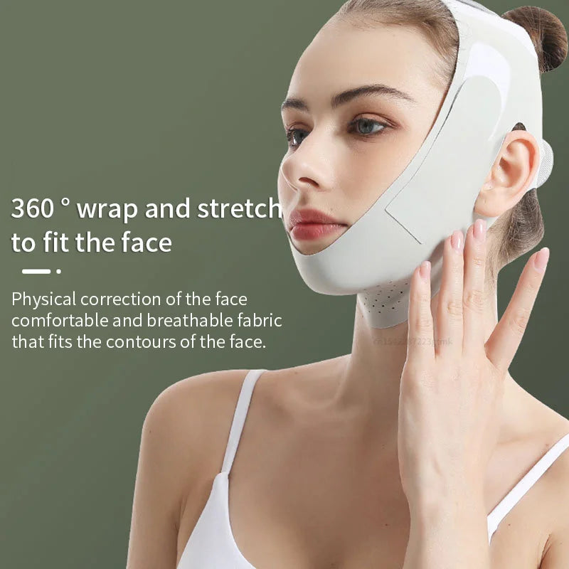 Reusable Face Slimming Bandage V Line Shaper Women Chin Cheek Lift Up Qme
