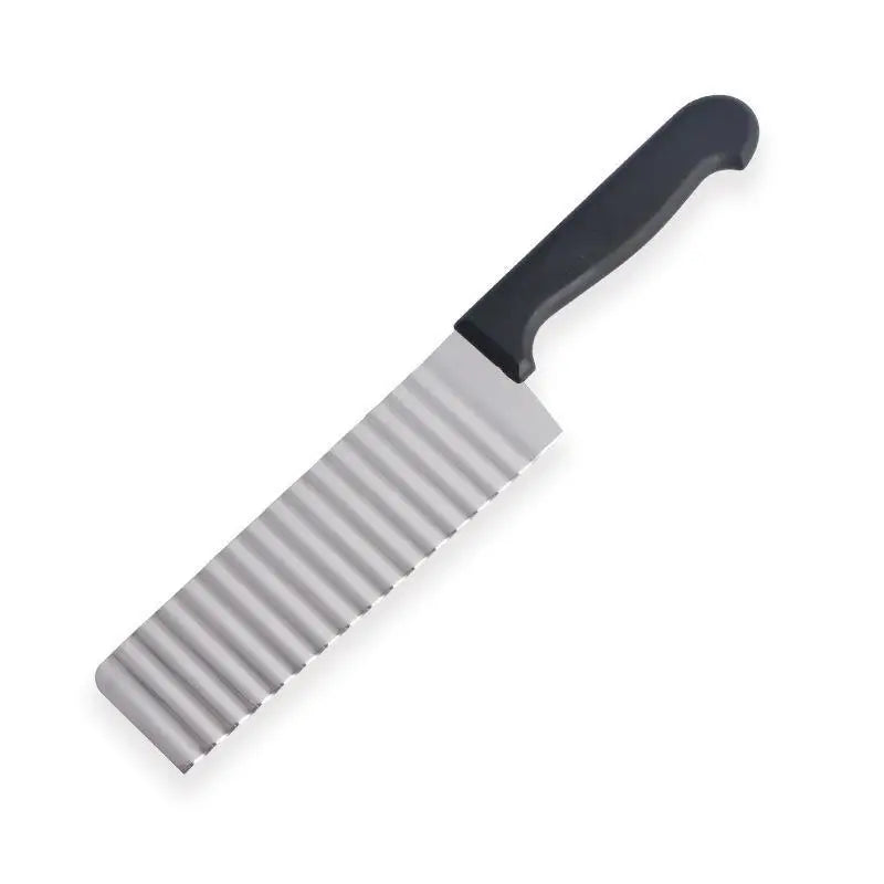 Stainless Steel Corrugated Knife Anti Slip Handle Cutting Potatoes Qme A1