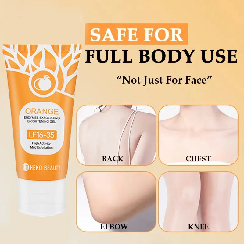 Orange Exfoliating Gel Exfoliation Dead Removal Deeply Cleansing Qme