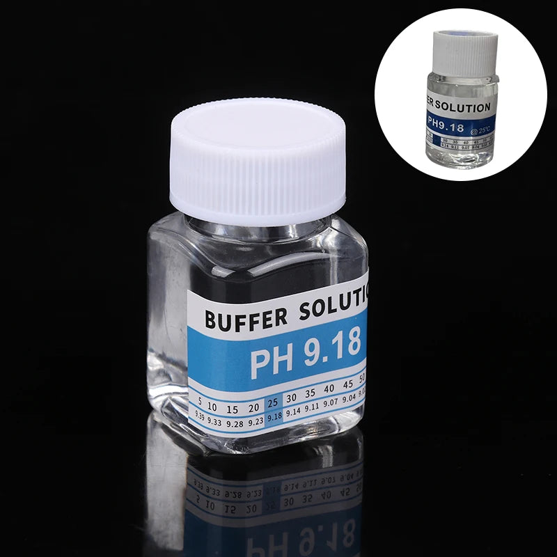 Reusable 50 Ml Bottles Of PH 4.00 6.86 9.18 Calibration Solution PH Solution Buffer PH Meter Buffer Solution Meter Calibration Qme PH9.18