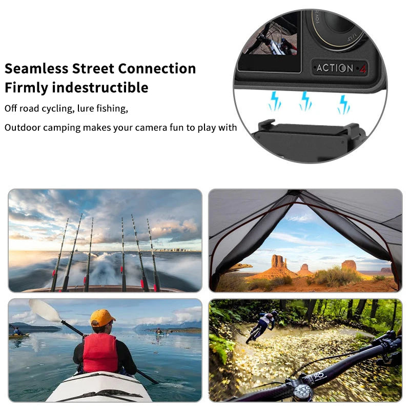 Sport Foldable Magnetic Camera Holder DJI OSMO Action 5 4 3 Quick Qme