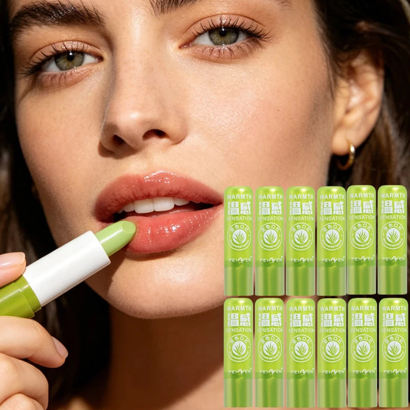 Aloe Moisturizing Lipstick Warm Discoloring Lustrous Takes Care Lip Qme