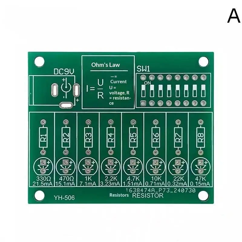 DIY Soldering Practice LED Current Test Electronic Manufacturing Qme A