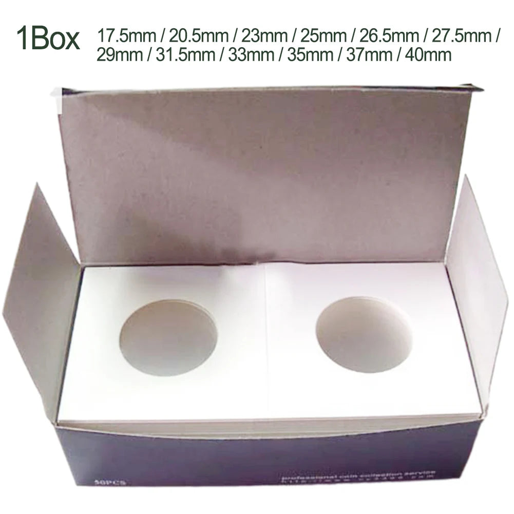 Coin Holders Square Cardboard Box Ensures Safe and Convenient Storage for Your Coin Collection 12 Specifications Qme