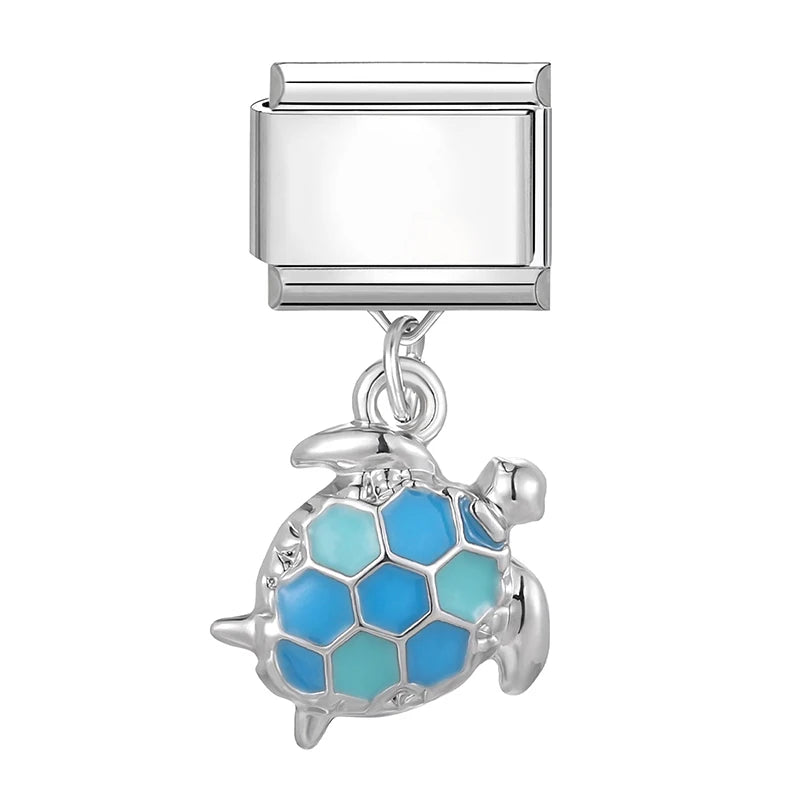 Fashion Starfish Shell Whale Pendant Series Women Men Charm Link Fit