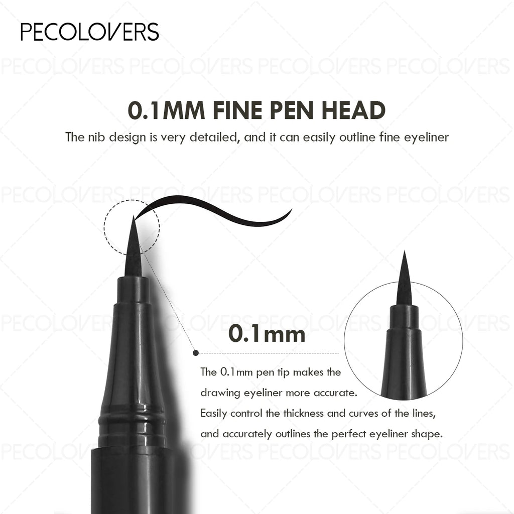 Waterproof Liquid Eyeliner Pen Black Rendering Easy All Eye Shapes Qme
