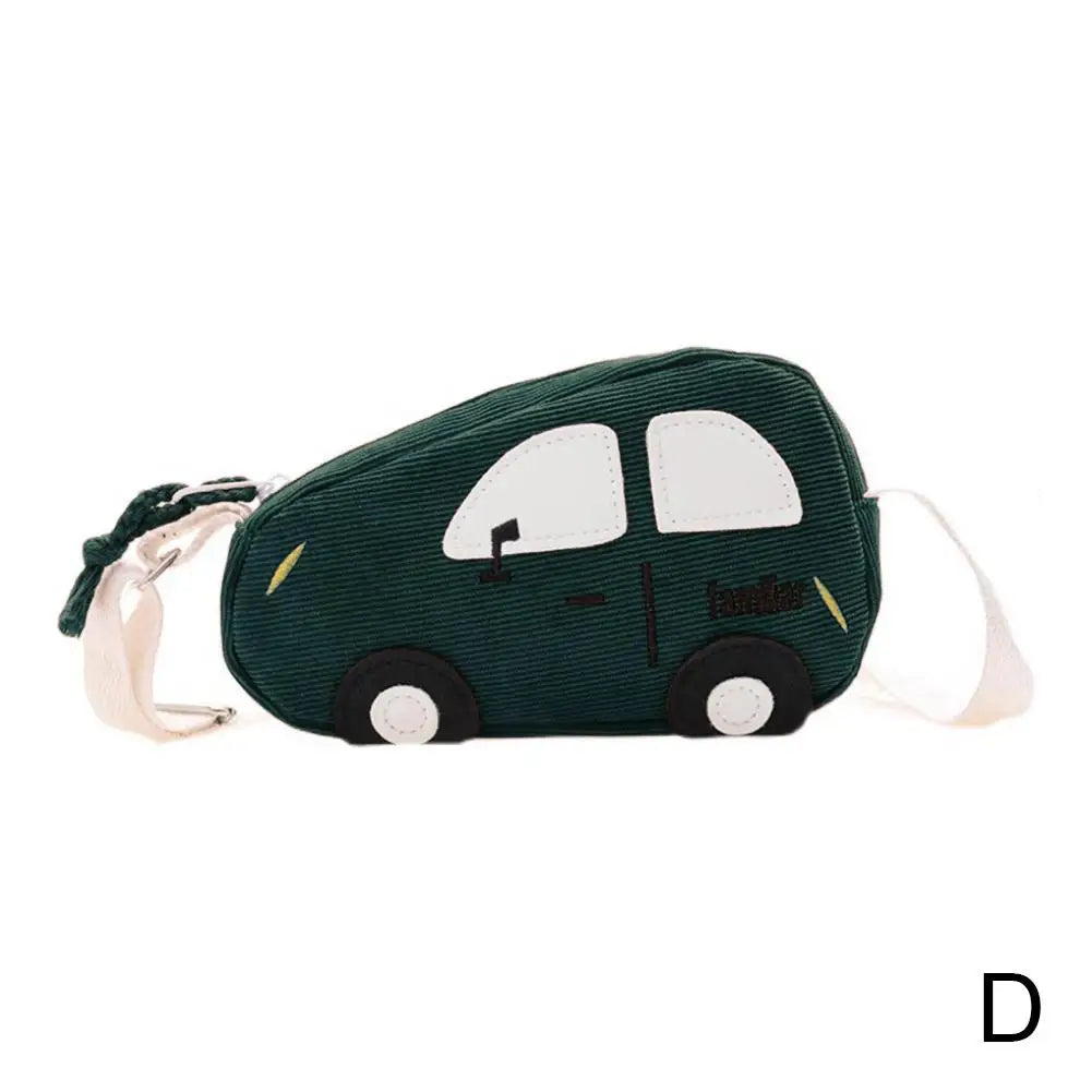 Fashion Mini Crossbody Bag Packet Children Baby Boys Girls Car Shoulder Bag Handbags Cartoon Pig Mini Coin Purse Qme Green
