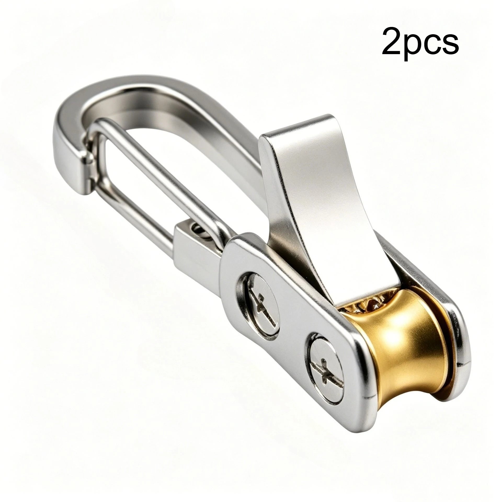 Tensioners With Rollers+Nylon Rope Set,Equipped With Locking Clasps Secure Bundling, Suitable Camping, And Outdoor Activities Qme pulley tensioner 2pc
