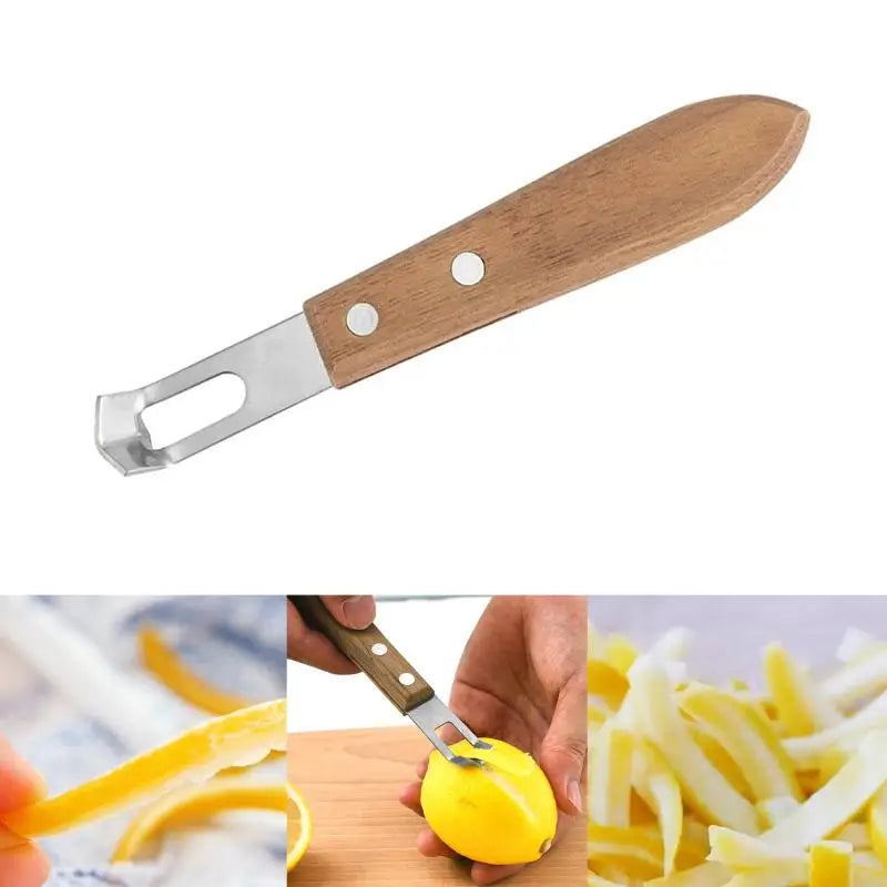 Eco-friendly Rust-proof Wood Handle Kitchen Tool Paring Knife Qme