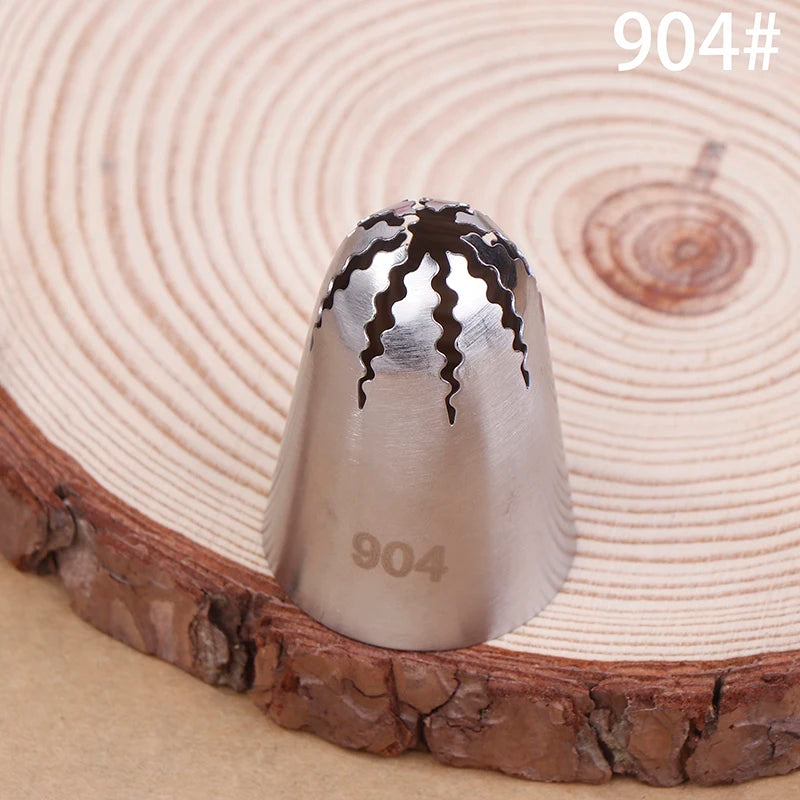 Stainless Steel Cake Decorating Tips Large Close Star Piping Nozzle Qme D