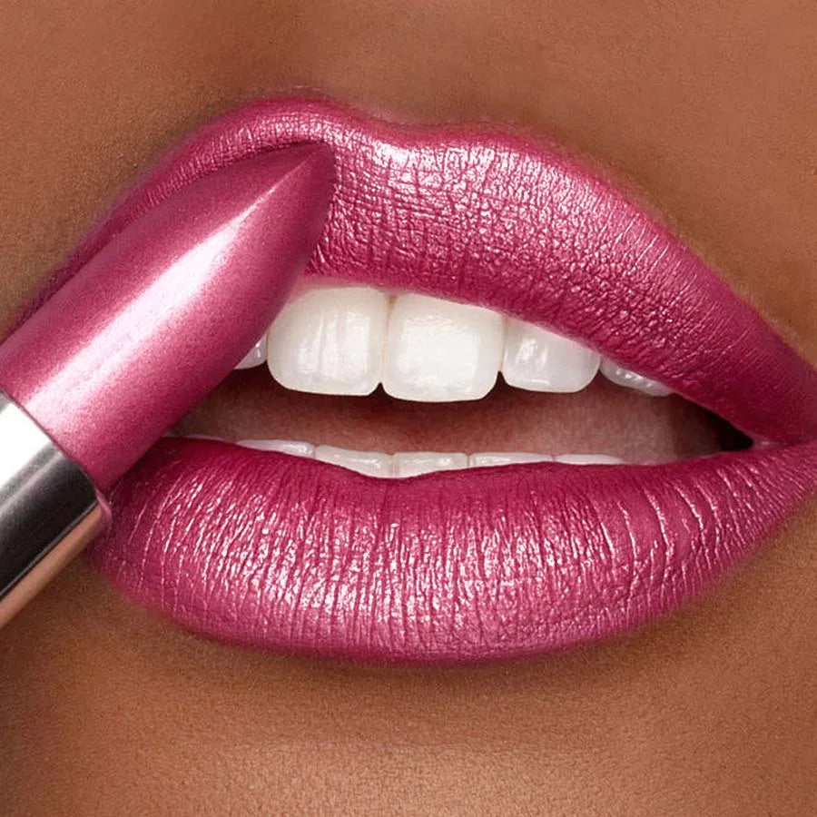 Bold Intense Glitter Shiny Metallic Lipstick Pearlescent Lip Tint Qme