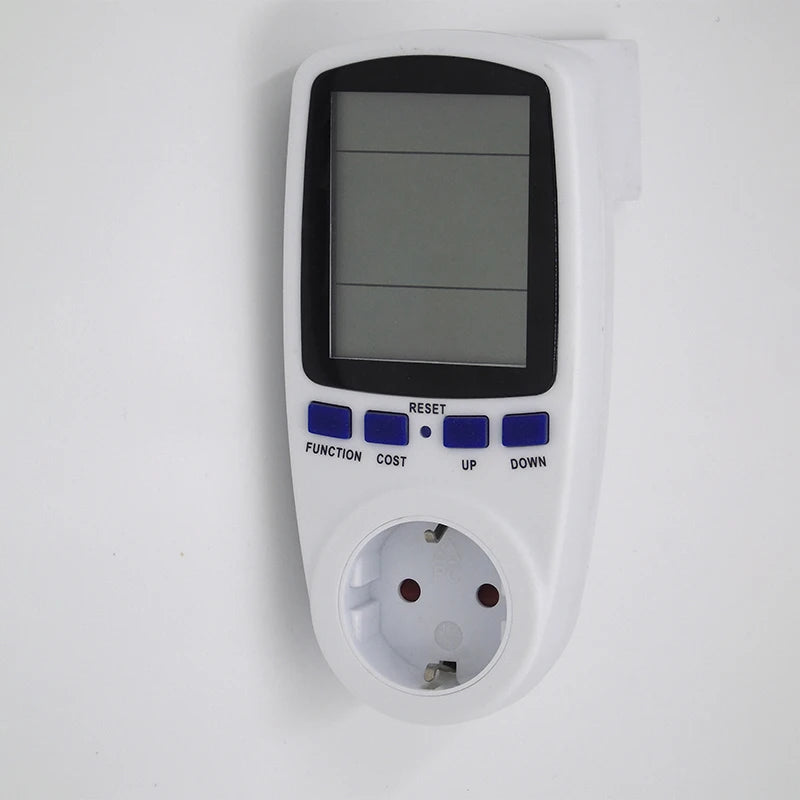 EU Plug Digital Voltage Wattmeter Power Meter Consumption Watt Energy Qme