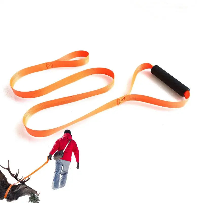 Portable Puller Dragging Pull Rope Deer Drag Harness Hunting Belt Qme