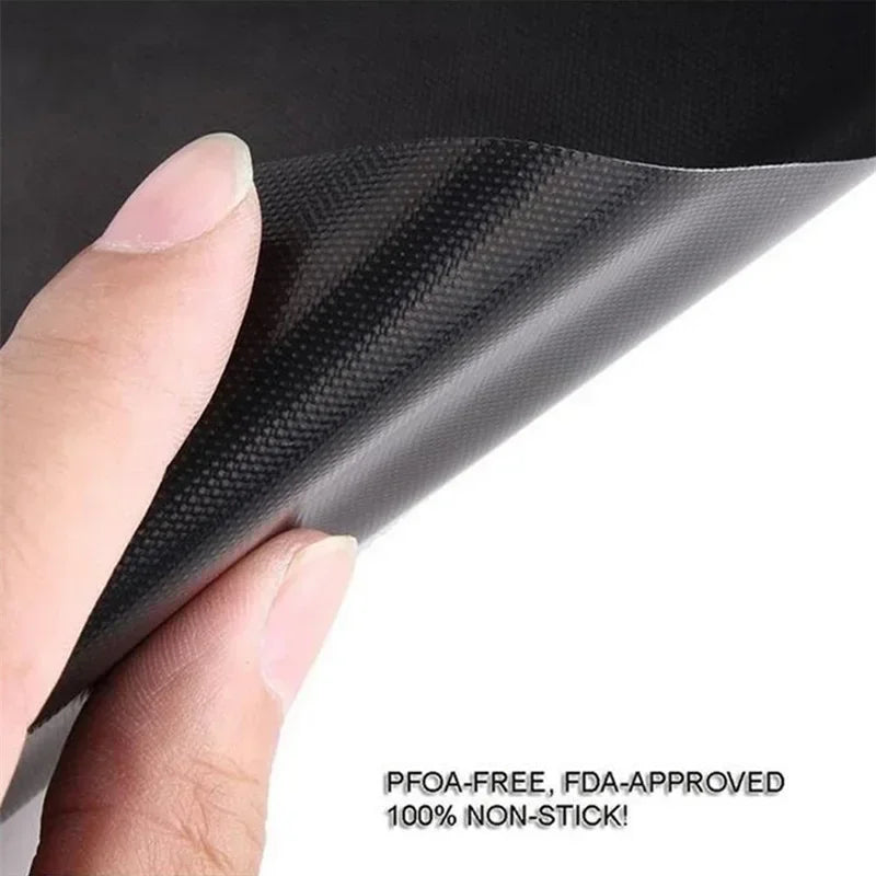 3/5pcs Reusable Non-Stick BBQ Grill Mat Pad Baking Sheet Portable Outdoor Picnic Cooking Barbecue Oven Tool Barbeque Accessories Qme