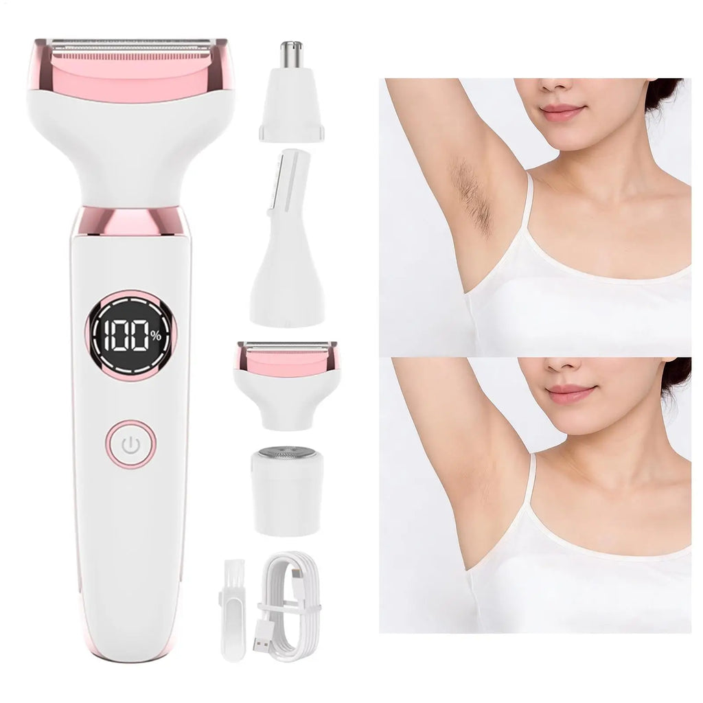 Ergonomic Handle Fast Charging Tool Body Hair Trimmer Painless Qme