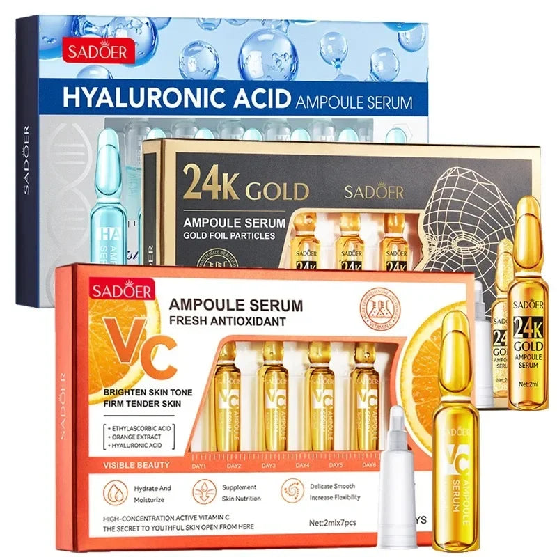 Vitamin C Face Whitening Serum Dark Spots Freckles Removal Hyaluronic Qme