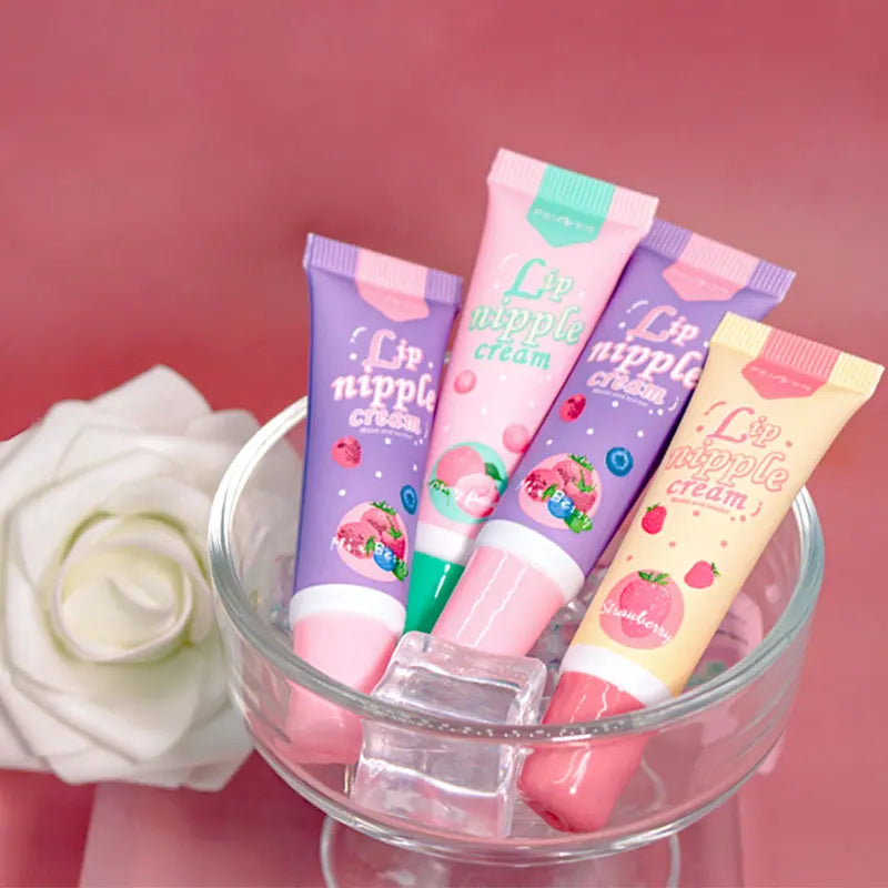Shimmering Hydrating Lip Oil Tinted Argan Fruit Flavors Nourishing Qme