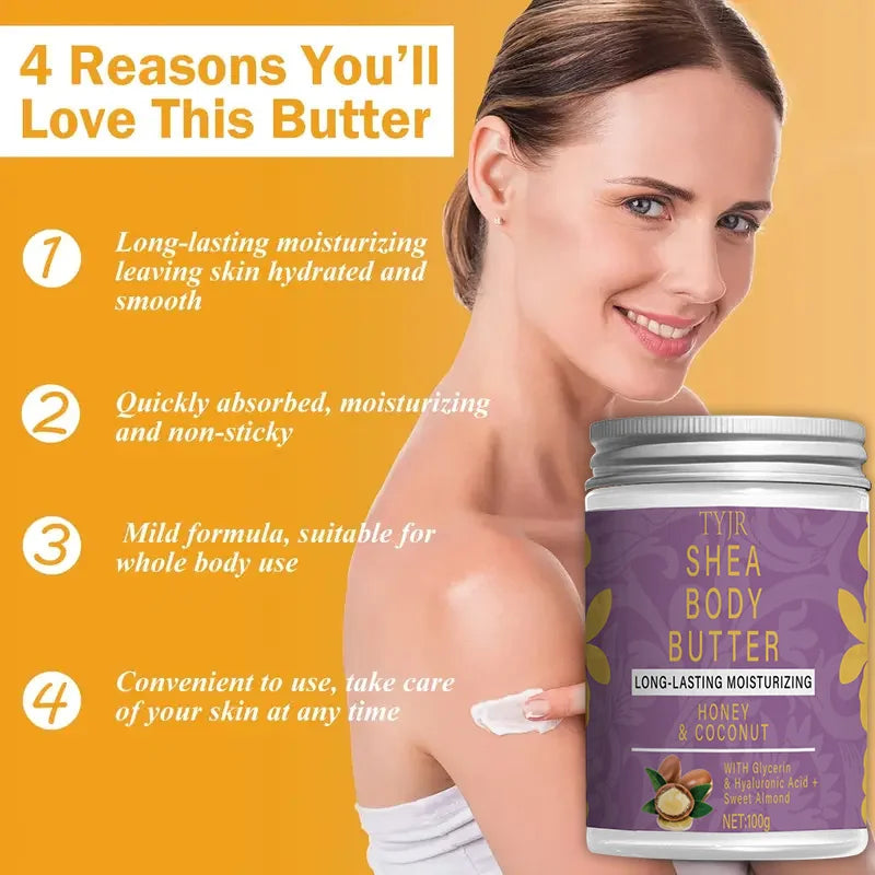 Shea Body Butter Oil 100g Organic Unrefined, Moisturizing Nourishing Softening Body Oil Skin Streaming Products Qme