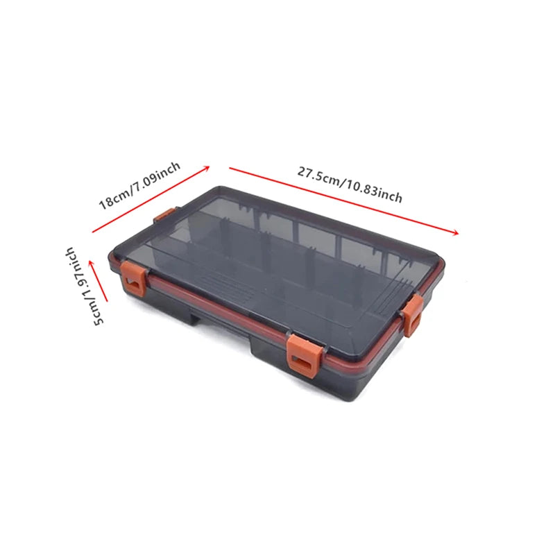 Fishing Tackle Box Large Capacity Accessories Tool Storage Fish Hook Qme L Orange