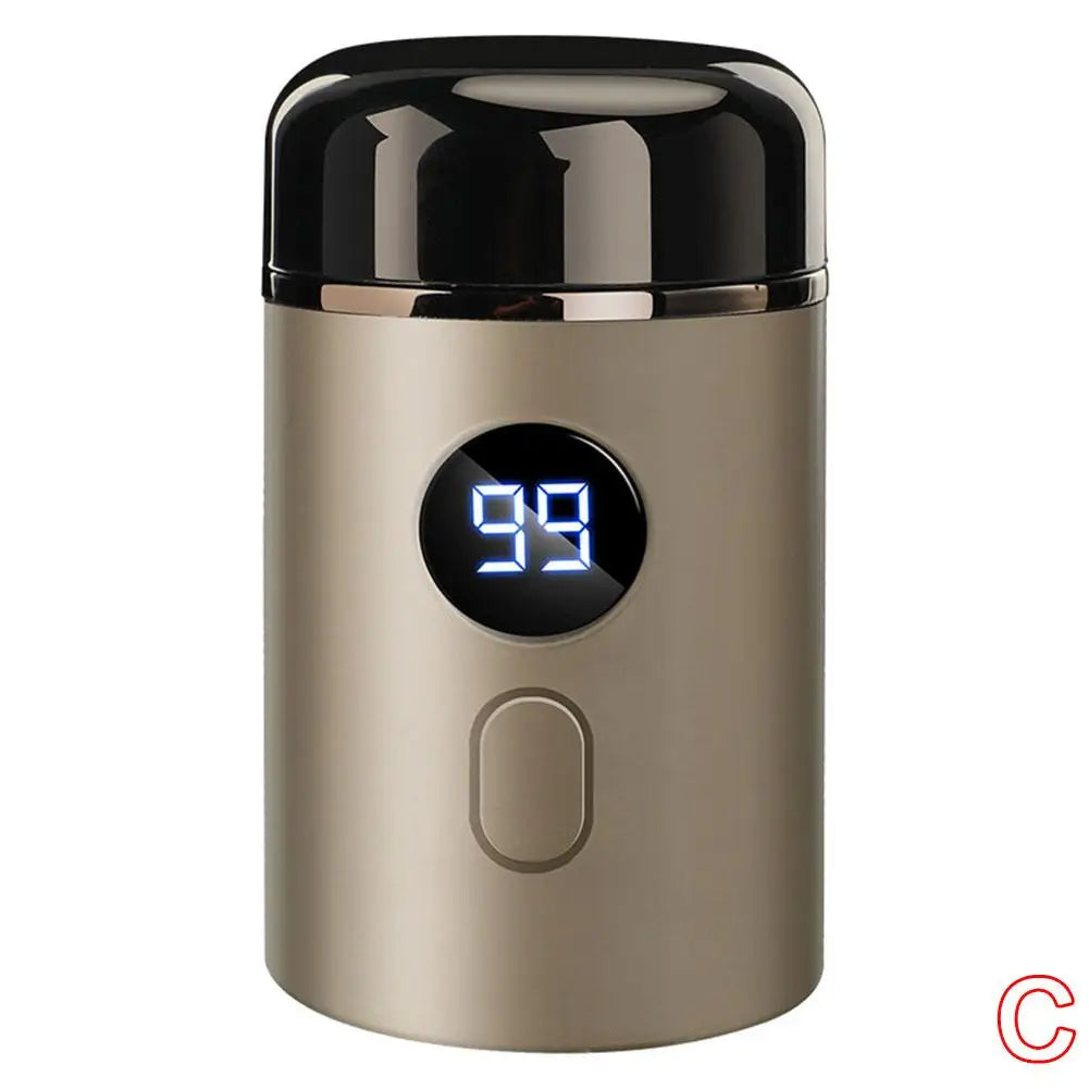 New Mini Portable Men's Electric Shaver Long Standby Car Mounted Wash-free Charging Shaving Razor For Men Qme golden CN