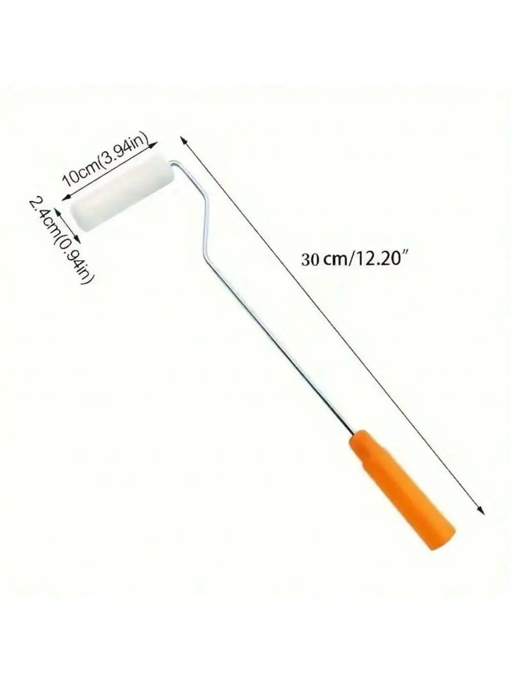 Small Paint Roller 10 4-Inch Mini Covers Long-handle Frame Metal Qme