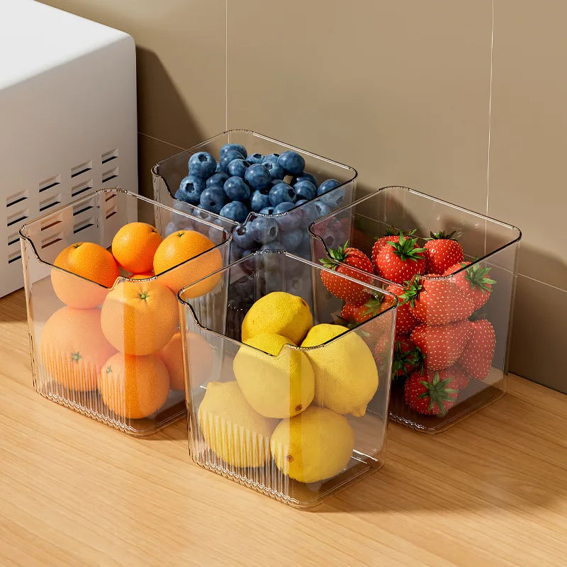 1PCS Refrigerator Side Door Storage Box Food Vegetable Fruit Eggs Fresh Organizer Household Kitchen Fridge Containers Boxes Qme