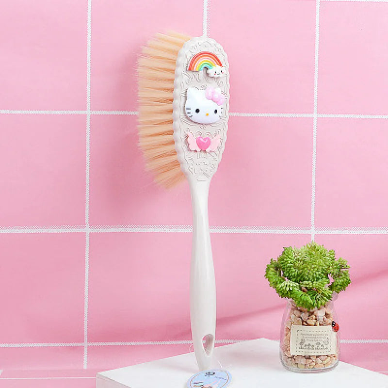Hello Kitty Cute Cartoon Bed Brush Household Dusting Brush Long-Handled Bed Cleaning Brush Soft-Bristle Anti-Static Broom Qme