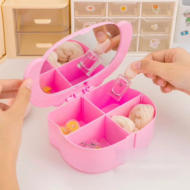 Hello Kitty Kuromi Jewelry Box Small Plastic Student Holiday Gifts Qme