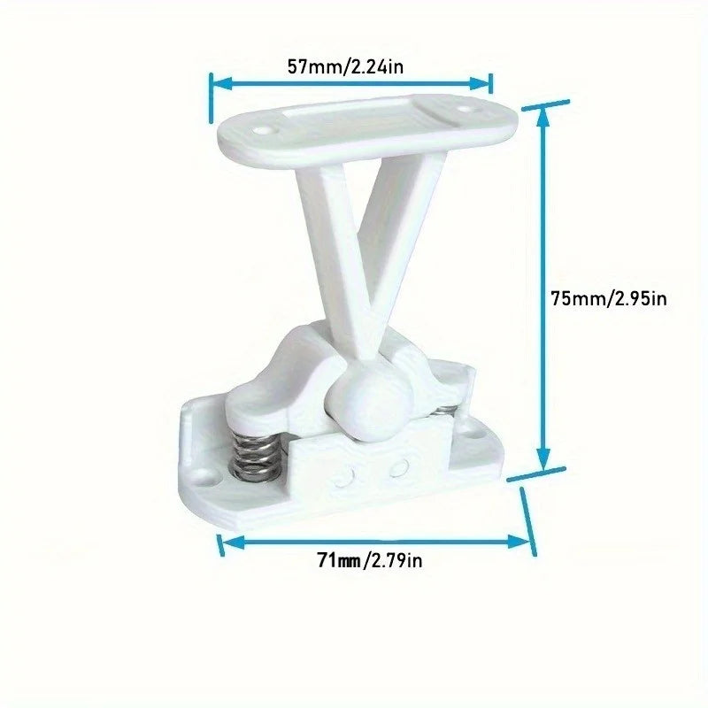 1 T-shaped suction lock bracket for the rear door of a camper van, used as a door handle for camper vans, a silent buffer Qme