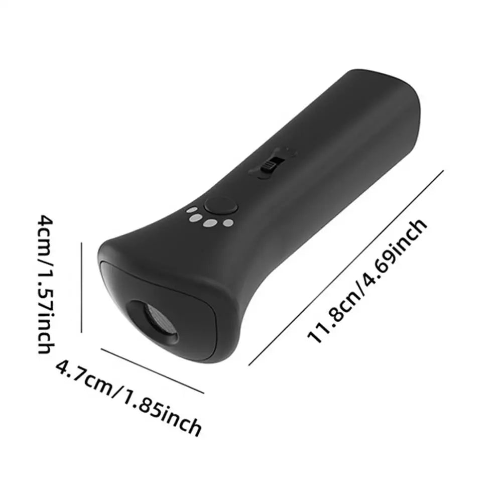 Trainer Ultrasonic Dogs Puppy Training LED Flashlight Dog Bark Qme Black China Mainland