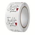 1 Circular White Decorative Label Thank You Sticker Cartoon Sealing Qme WHITE